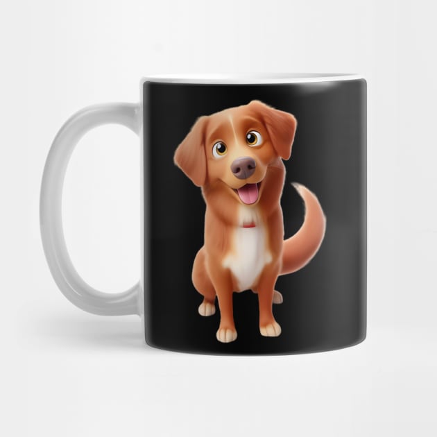 Nova Scotia Duck Tolling Retriever Dog by BlackCricketdesign